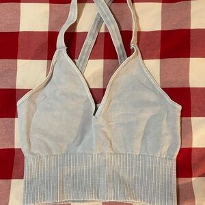 Free People Good Karma Top in Gray XS/S